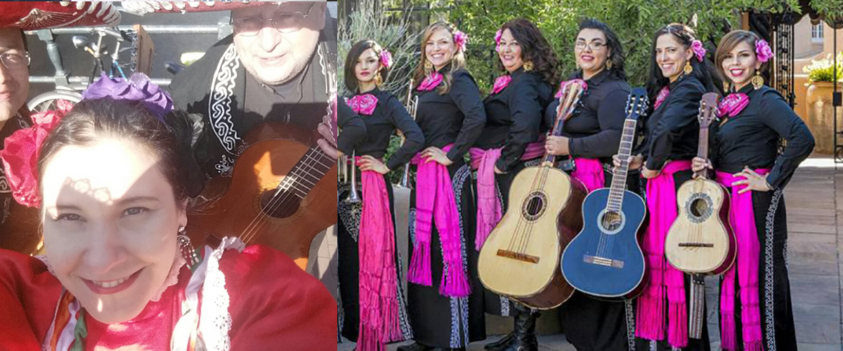 Mariachi met roze accenten